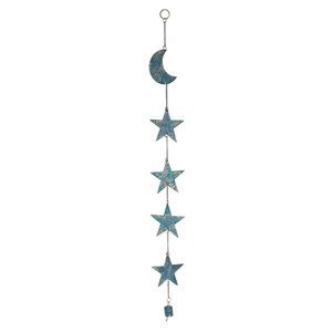 Metal Moon & Star Wind Chime, Fair Trade